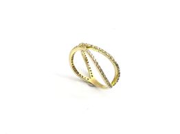 anillo oro 18k con circonita 
