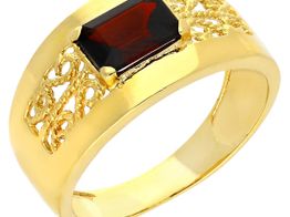 anillo oro 18k con circonita 