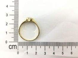 anillo oro 18k con circonita 