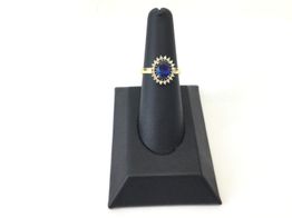anillo oro 18k con circonita 