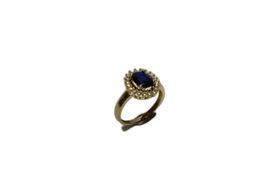 anillo oro 18k con circonita 