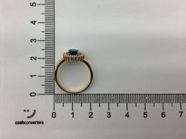 anillo oro 18k con circonita 