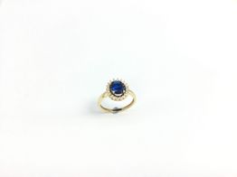 anillo oro 18k con circonita 