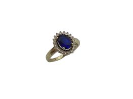 anillo oro 18k con circonita 