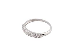 anillo oro 18k con circonita 