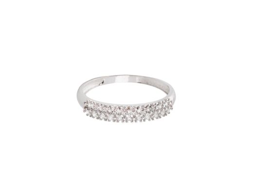 anillo oro 18k con circonita 