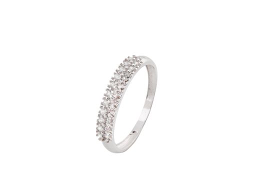 anillo oro 18k con circonita 