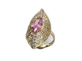anillo oro 18k con circonita 