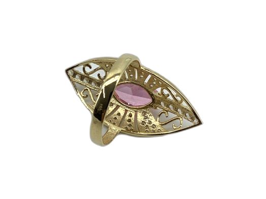 anillo oro 18k con circonita 