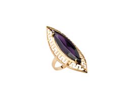 anillo oro 18k con circonita 