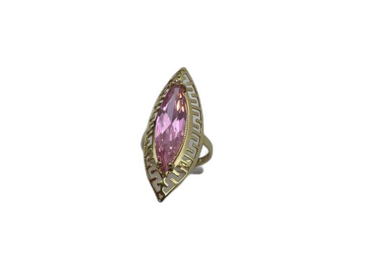 anillo oro 18k con circonita 