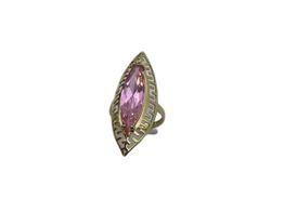 anillo oro 18k con circonita 