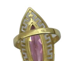 anillo oro 18k con circonita 
