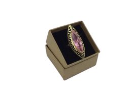 anillo oro 18k con circonita 