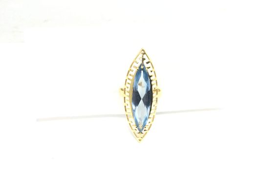 anillo oro 18k con circonita 