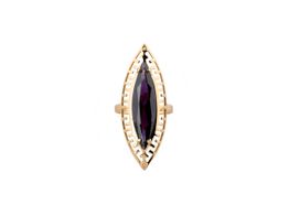 anillo oro 18k con circonita 