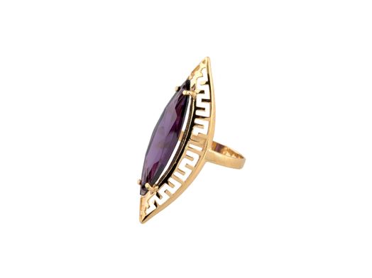 anillo oro 18k con circonita 