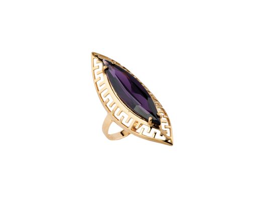 anillo oro 18k con circonita 