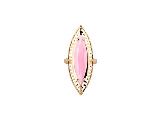anillo oro 18k con circonita 