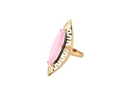anillo oro 18k con circonita 