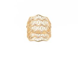 anillo oro 18k con circonita 