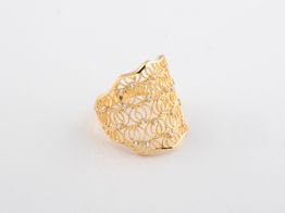 anillo oro 18k con circonita 