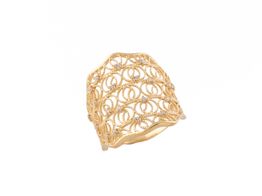 anillo oro 18k con circonita 