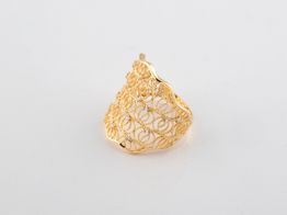 anillo oro 18k con circonita 