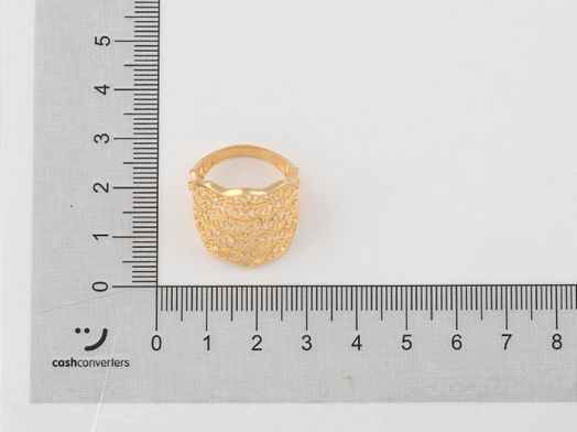 anillo oro 18k con circonita 