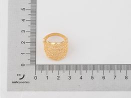anillo oro 18k con circonita 