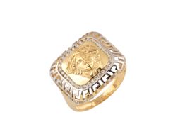 anillo oro 18k con circonita 