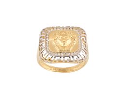 anillo oro 18k con circonita 