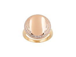 anillo oro 18k con circonita 