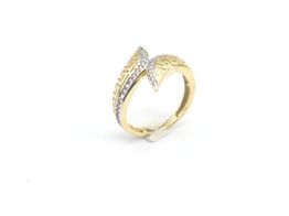 anillo oro 18k con circonita 