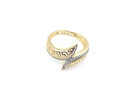 anillo oro 18k con circonita 
