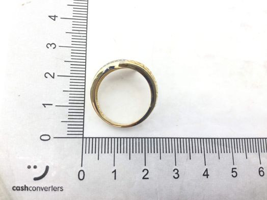 anillo oro 18k con circonita 