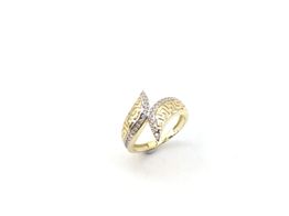 anillo oro 18k con circonita 