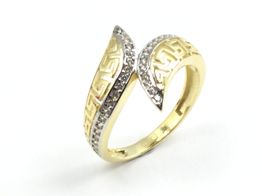 anillo oro 18k con circonita 