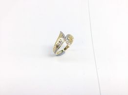 anillo oro 18k con circonita 