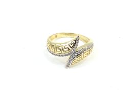anillo oro 18k con circonita 