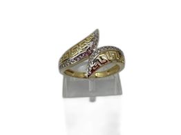 anillo oro 18k con circonita 