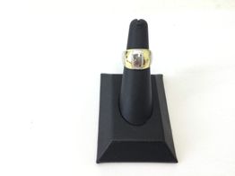 anel ouro 18k com pedra con circonita 
