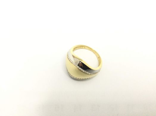anillo oro 18k con circonita 