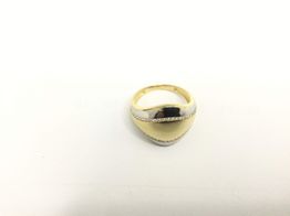 anillo oro 18k con circonita 