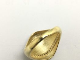 anillo oro 18k con circonita 