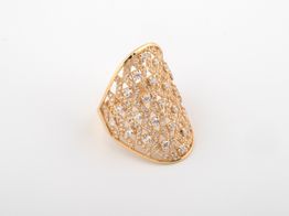 anillo oro 18k con circonita 