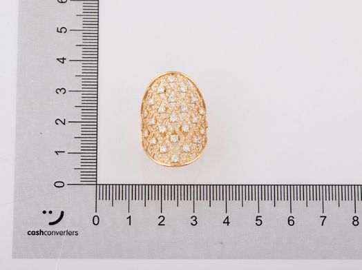 anillo oro 18k con circonita 