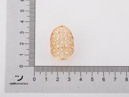 anillo oro 18k con circonita 