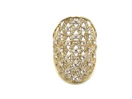 anillo oro 18k con circonita 