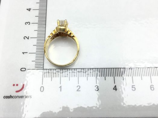 anillo oro 14k con diamante 